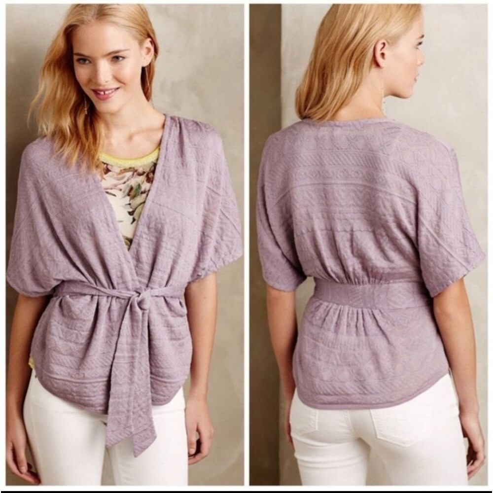 Anthropologie Moth Short Sleeve Kimono Size S